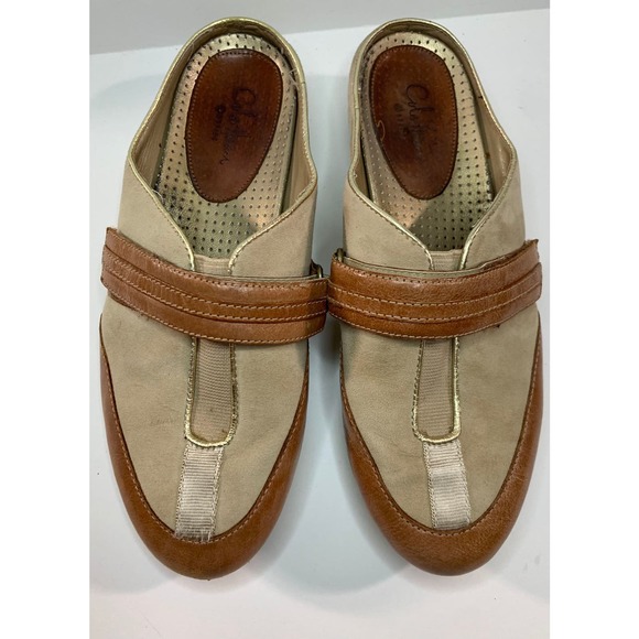 Cole Haan Nike Air‎ Leather Suede Comfort Clogs - Picture 1 of 4